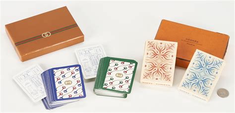 Vintage Hermes Playing Cards Double Deck Designed by A M 